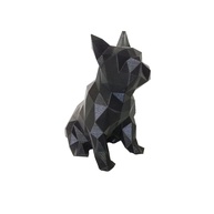 Bulldog Francês Sentado Decorativo 3D - 10cm, Design Realista em Preto - imagem 1