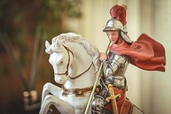 Imagem de São Jorge em Resina 30cm - Escultura Importada com Detalhes Realistas - imagem 5