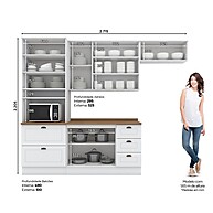 Cozinha Compacta Emily: Seu Sonho Branco Realizado! - imagem 2