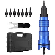AUTOUTLET Adaptador de broca de porca de rebite sem fio, kit de ferramentas com 7 mandris para porcas de rebite M3-M10 - imagem 2