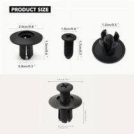 Fixadores de Rebite Plástico 8mm Hexagonal: Instalação Rápida e Segura para Acabamentos Automotivos - imagem 5