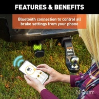 CURT Echo 51181: Controle de Freio de Reboque Inteligente com Bluetooth e Botão Manual - imagem 5
