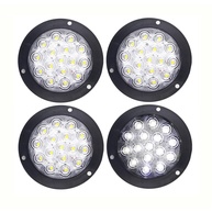 Kit 4 Luzes Traseiras LED Redondas 10cm para Reboque - 16 LEDs, IP67, 12-24V - imagem 1