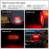 Kit Luzes de Reboque LED Submersível Retangular 12V - Segurança e Durabilidade para Barcos, Trailers e Caminhões - imagem 4