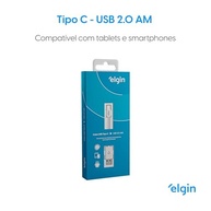 Cabo USB Tipo C Elgin 1 Metro Branco: Recarga Rápida e Sincronização Segura - imagem 3