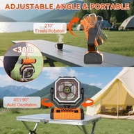 Ventilador de Acampamento Recarregável 20.000 mAh com Controle Remoto - 4 Velocidades, Portátil e Silencioso - imagem 5