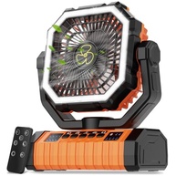 Ventilador de Acampamento Recarregável 20.000 mAh com Controle Remoto - 4 Velocidades, Portátil e Silencioso - imagem 2