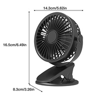 Mini Ventilador Portátil com Clipe Recarregável - 360° Silencioso para Carrinho, Viagem e Casa - imagem 4