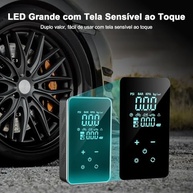Compressor de Ar Portátil Sem Fio: Inflador Rápido com Bateria Recarregável e Luz LED - imagem 5