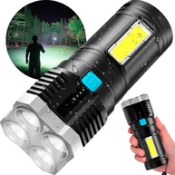 Super Lanterna LED: Kit 4 Portátil e Recarregável - imagem 2