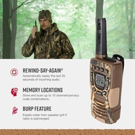 Walkie Talkie Cobra ACXT1035R FLT CAMO: Alcance 94km, Impermeável, Flutuante e Recarregável (Par) - imagem 5