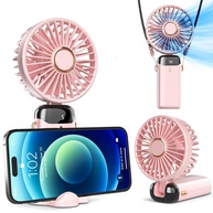 Koonie Ventilador Portátil Recarregável com Display Digital, 5 Velocidades, Ajustável 90°, Ideal para Ambientes Internos e Externos - imagem 1