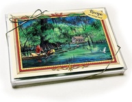The ROUTH COLLECTION Cartão de Natal Louisiana com receita - Entrega Moonlight Bayou - imagem 1