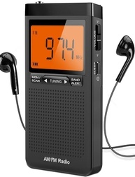 Rádio Portátil AM/FM com Tela LCD Grande, Despertador e Fone Estéreo - Recepção Impecável - imagem 2