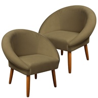 Kit 2 Poltronas Capuccino - Design Elegante para Salas de Espera e Recepções Modernas - imagem 1