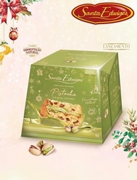 Panettone com Gotas de Choco e rech. de Brigadeiro de Pistache - imagem 3