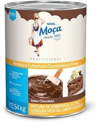 Lata de Recheio e Cobertura Chocolate MOÇA 2,54kg - imagem 2