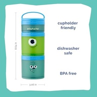 Whiskware Recipientes Empilháveis Disney Pixar - 3 Copos com Tema Monsters Inc para Lanches Escolares e Viagens - imagem 3