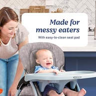 Cadeira de Alimentação Graco Slim Snacker Cinza - Reclinável, Dobrável e Compacta - imagem 5
