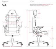 Cadeira Gamer DT3 GX Reclinável com Tecido Max2Weave - Conforto e Estilo para Jogadores - imagem 3