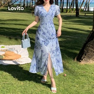 Vestido Lovito Azul: Elegância e Recorte! - imagem 2