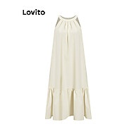 Vestido Casual Lovito: Babados e Recortes! - imagem 2