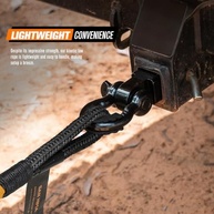 Corda de Reboque Cinética SAN HIMA 2.5cm x 9m - Recuperação Off-Road Robusta para Caminhão, SUV, ATV, UTV (Laranja) - imagem 5
