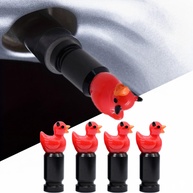 Pacote 4 Tampas Válvula Red Devil Duck Schrader - Estilo Divertido e Durável - imagem 1