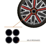 Jogo de Calotas Triton Sport 13" Black Silver Red - Gol, Fox, Saveiro e + | Elitte Motors - imagem 3