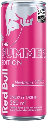 Red Bull Energético, Summer Edition, Nectarina, 250ml - imagem 1
