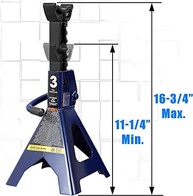 Suportes de Macaco Torin Steel BIG RED AT43202UR: Segurança e Estabilidade para Seu Veículo (Par, 3 Toneladas, Azul) - imagem 3