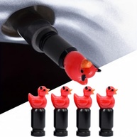 Pacote 4 Tampas Válvula Red Devil Duck Schrader - Estilo Divertido e Durável - imagem 2