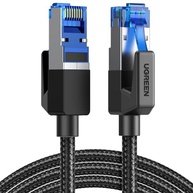 UGREEN Cabo Ethernet Cat 8 6 pés, cabo de rede trançado de alta velocidade 40 Gbps 2000 MHz Cat8 RJ45 Cabos LAN blindados para serviços pesados internos compatíveis para jogos PC PS5 Xbox Mod - imagem 2