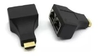 Extensor HDMI Passivo 30m: Imagem 3D Cristalina Via Cabo de Rede RJ45 Cat5e/6 - imagem 3