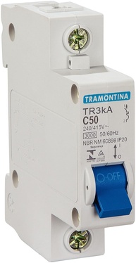 Disjuntor Tramontina TR3KA 1P 50A Curva C: Segurança e Proteção para sua Rede Elétrica - imagem 1