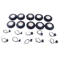 Kit 10 Luzes LED Redondas 5cm para Caminhão e Reboque - Vermelhas 4 LEDs 10-30V - imagem 5