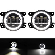 Faróis de Neblina LED 4" 30W Redondos para Jeep Wrangler JK (2007-2017) - Visibilidade Superior - imagem 3
