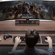 Caixas de Som e Soundbar Redragon Orpheus GS550 Estéreo 2.0 com LEDs Preto - imagem 2