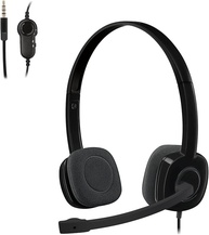 Headset com fio Logitech H151 com Microfone com Redução de Ruído e Conexão 3,5mm - imagem 1