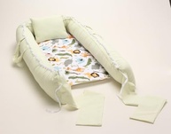 Kit Almofada de Amamentação + Ninho Berço Redutor Bebê Menino Algodão (Floresta) - Conforto e Segurança em Um Só Conjunto - imagem 4
