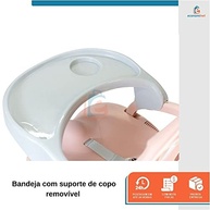 Assento de Refeição Infantil Ajustável Vicenza Rosa - Seguro, Compacto e Versátil - imagem 4