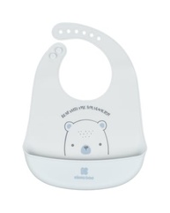 Babador de Silicone Bear With Me Azul - Kikka Boo | Proteção e Estilo para Refeições do Bebê - imagem 2
