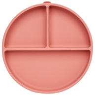 Pratinho em Silicone com Ventosa Rosa Escuro - Segurança e Estilo para Refeições Baby - imagem 2