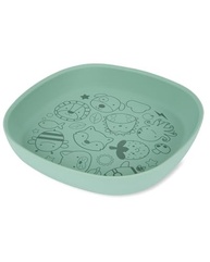 Prato Infantil de Silicone Zoo Verde Skip Hop - Design Divertido e Seguro para Refeições Saudáveis - imagem 3