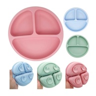 Pratinho Bebê com Ventosa e Divisórias em Silicone - Segurança e Organização nas Refeições (Verde) - imagem 1