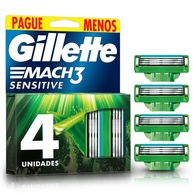 Refil Gillette Mach3 Aloe & Vitamina: Barbear Suave - imagem 1
