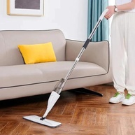 Mop Spray Vertical com Reservatório 380ml - Refil Lavável para Pisos de Cerâmica e Madeira - imagem 1