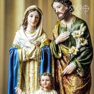 Imagem da Sagrada Família em Resina 40cm - Decoração Religiosa Refinada - imagem 4