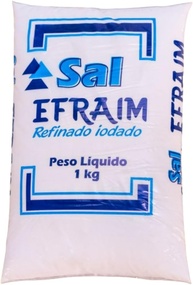 4kg Sal Marinho Refinado Pacote Efraim - imagem 1