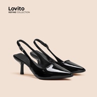 Scarpin Preto Elegante: Salto Agulha Lovito Refine - imagem 2